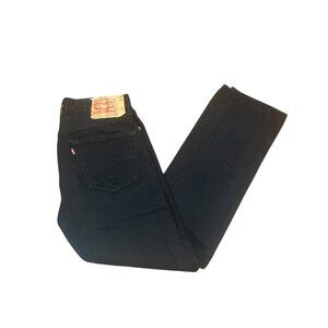 Levis 501 Men’s Black Jeans Button Fly Straight Leg 100% Cotton 32 X 32